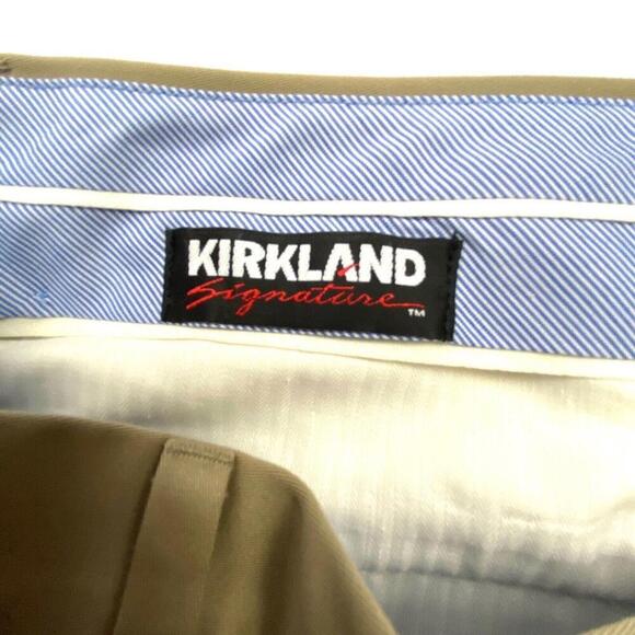 Kirkland Straight Leg Men's size 38x29 Medium Wash Khaki Chino Pants - Picture 4 of 5